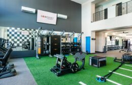fitness room with equipment
