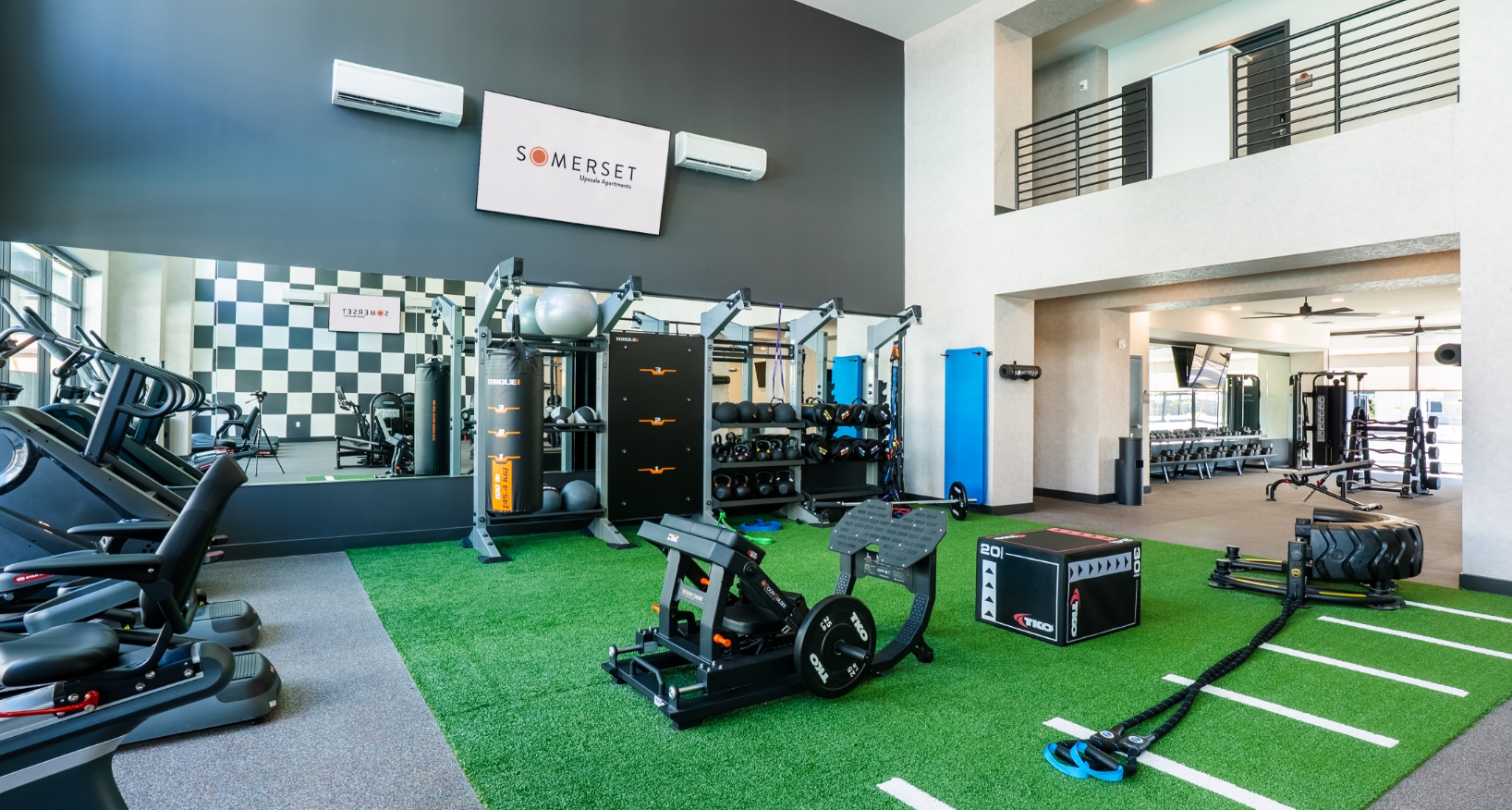fitness room with equipment