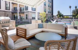 outdoor grill with sectional couch