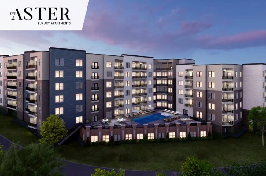 night view of development